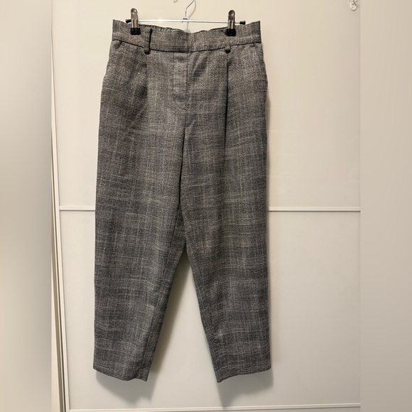LOFT Pants - LOFT Charcoal Plaid Dress Pants